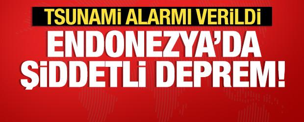 Endonezya'da 7,8 b&uuml;y&uuml;kl&uuml;ğ&uuml;nde deprem! Tsunami alarmı verildi