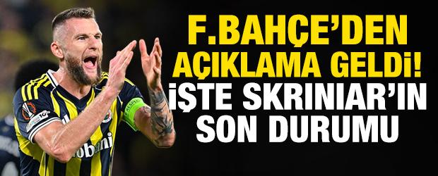 Fenerbah&ccedil;e'den a&ccedil;ıklama geldi! İşte Milan Skriniar'ın son durumu
