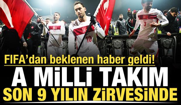 FIFA'dan beklenen haber geldi! A Milli Takım son 9 yılın zirvesinde
