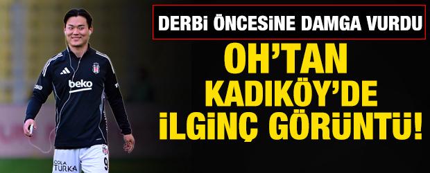 Hyeon-gyu Oh'tan Kadık&ouml;y'de ilgin&ccedil; g&ouml;r&uuml;nt&uuml;! Derbi &ouml;ncesine damga vurdu