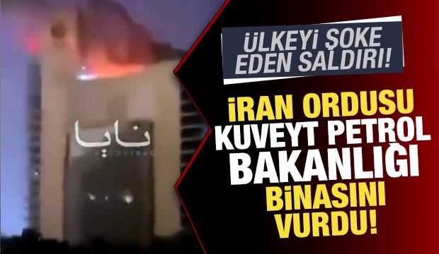 İran, Kuveyt Petrol Bakanlığı binasını vurdu! &Uuml;lkeyi şoke eden saldırı