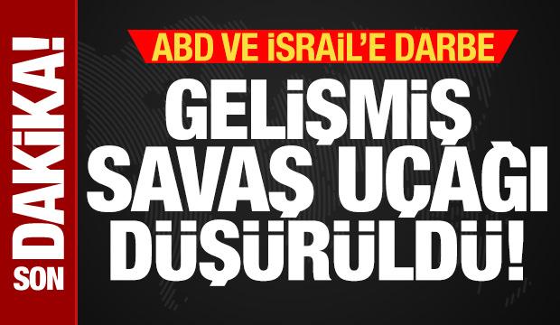 İran'dan ABD ve İsrail'e ağır darbe! Gelişmiş savaş u&ccedil;ağı d&uuml;ş&uuml;r&uuml;ld&uuml;