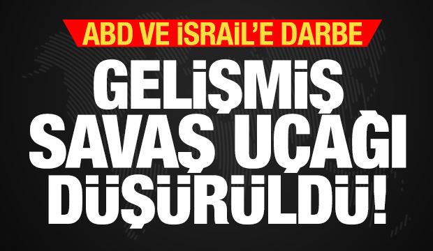 İran'dan ABD ve İsrail'e ağır darbe! Gelişmiş savaş u&ccedil;ağı d&uuml;ş&uuml;r&uuml;ld&uuml;
