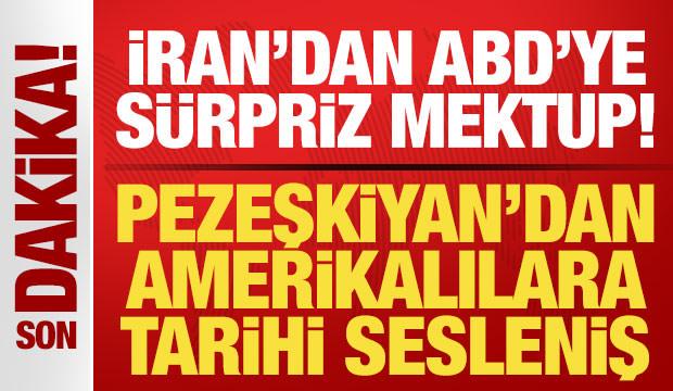 İran'dan ABD'ye s&uuml;rpriz mektup! Pezeşkiyan'dan Amerika halkına tarihe ge&ccedil;en sesleniş