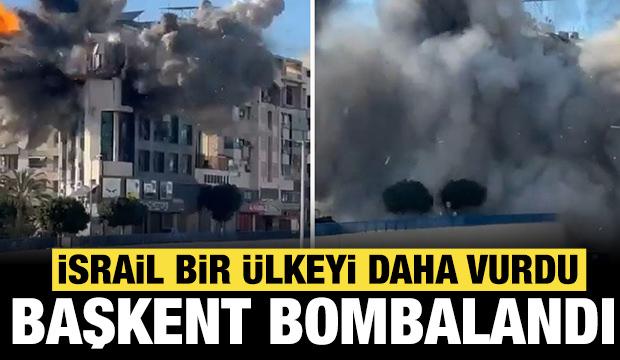 İsrail L&uuml;bnan'ın başkentini vurdu: Havalimanı bombalandı!