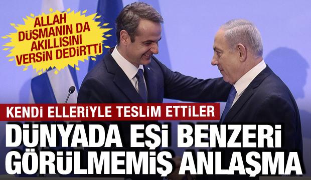 İsrail'in hizmetkarı oldular! Yunanistan'dan d&uuml;nyada eşi benzeri g&ouml;r&uuml;lmemiş anlaşma