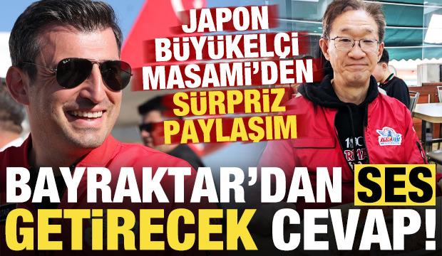 Japon B&uuml;y&uuml;kel&ccedil;i Masami'nin s&uuml;rpriz paylaşımına Bayraktar'dan ses getirecek cevap!