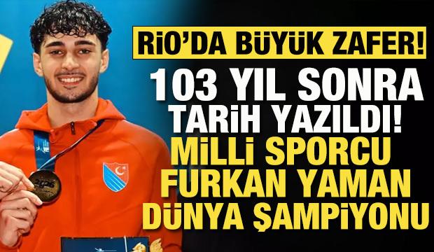 103 yıl sonra Rio'da tarih yazıldı: Milli eskrimci Furkan Yaman d&uuml;nya şampiyonu