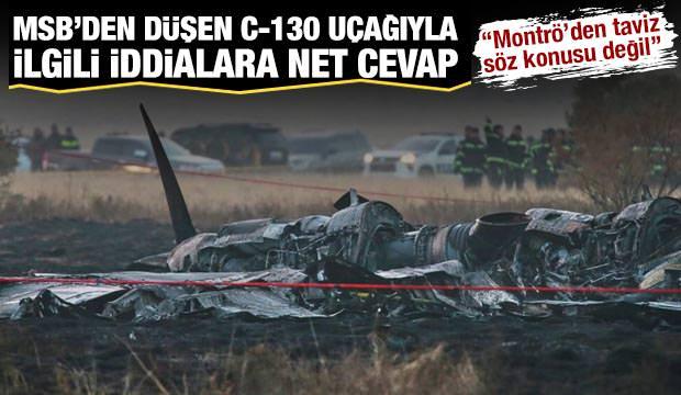 MSB'den C-130 kazası iddialarına sert tepki