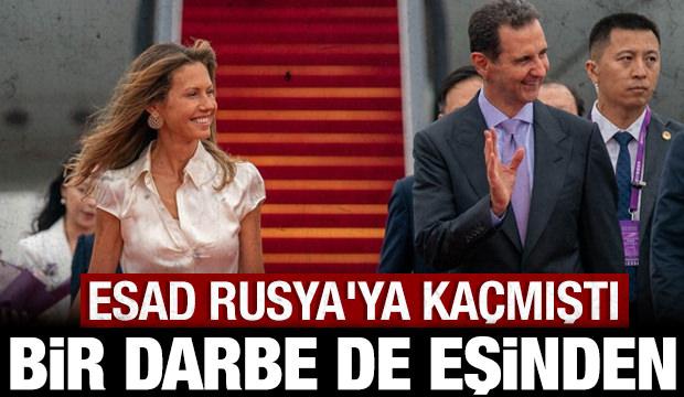 Rusya'ya ka&ccedil;mıştı: Beşar Esad'a bir darbe de eşinden!