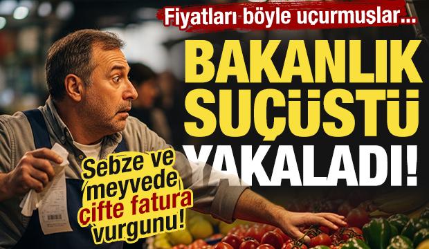 Sebze ve meyvede &ccedil;ifte fatura vurgunu! Hallerdeki oyun su&ccedil;&uuml;st&uuml; yakalandı!