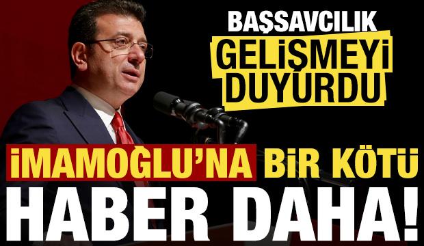 Son dakika haberi: Ekrem İmamoğlu'na bir k&ouml;t&uuml; haber daha! Başsavcılık gelişmeyi duyurdu...