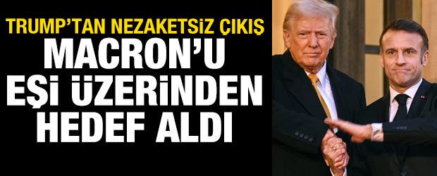 Trump, Macron'dan nasıl yardım istediğini anlattı! Eşi &uuml;zerinden nezaketsiz s&ouml;zler