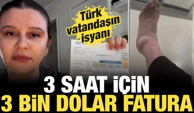 T&uuml;rk vatandaşın ABD sağlık sistemine isyanı: 3 saat i&ccedil;in 3 bin dolar fatura!