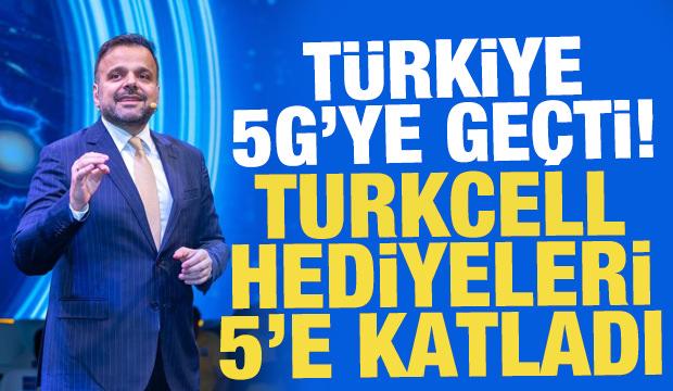 Turkcell 5G kapsamında hediye paketleri 5'e katladığını duyurdu