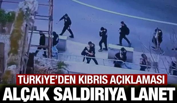 T&uuml;rkiye'den son dakika Kıbrıs a&ccedil;ıklaması: T&uuml;rklere yapılan al&ccedil;ak saldırı lanetlendi!