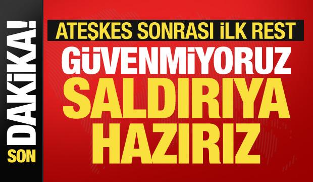 Ateşkes sonrası İran'dan sert mesaj: G&uuml;venmiyoruz, karşılık vereceğiz
