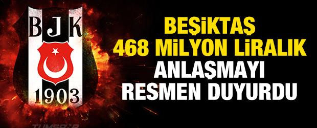 Beşiktaş 468 milyon liralık anlaşmayı resmen duyurdu