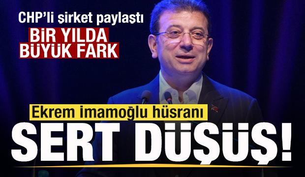 CHP'ye yakın anket şirketi paylaştı! Ekrem İmamoğlu h&uuml;sranı! Sert d&uuml;ş&uuml;ş