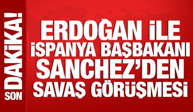 Cumhurbaşkanı Erdoğan, İspanya Başbakanı Sanchez ile g&ouml;r&uuml;şt&uuml;