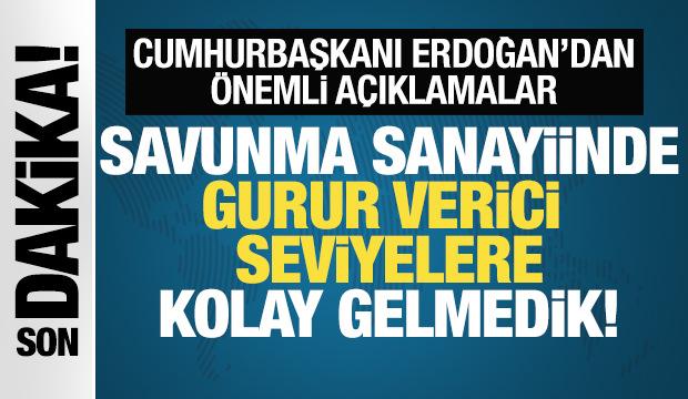 Cumhurbaşkanı Erdoğan'dan &ouml;nemli a&ccedil;ıklamalar