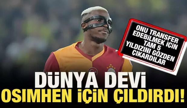 D&uuml;nya devi Victor Osimhen i&ccedil;in &ccedil;ıldırdı! Tam 5 yıldızını g&ouml;zden &ccedil;ıkardılar