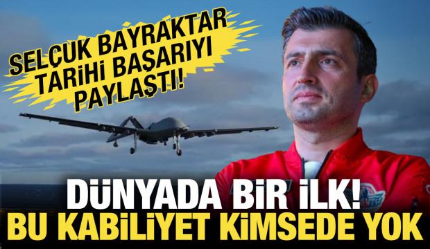D&uuml;nyada ilk! Sel&ccedil;uk Bayraktar "Bu kabiliyet kimsede yok" diyerek paylaştı
