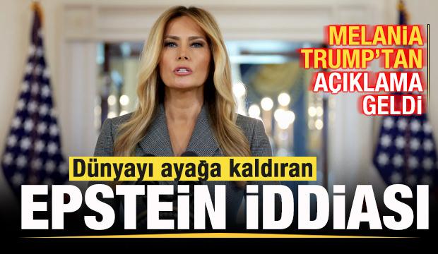 D&uuml;nyayı ayağa kaldıran Epstein iddiası! Melania Trump'tan a&ccedil;ıklama geldi