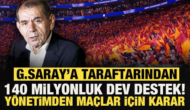 Galatasaray'a taraftarından 140 milyon euroluk dev destek! Y&ouml;netimden flaş karar