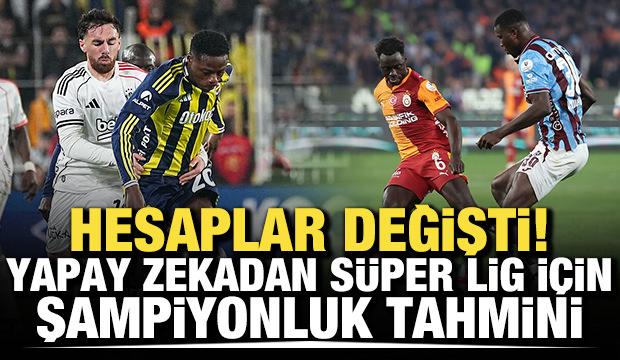 Hesaplar değişti! Yapay zekadan S&uuml;per Lig i&ccedil;in şampiyonluk tahmini