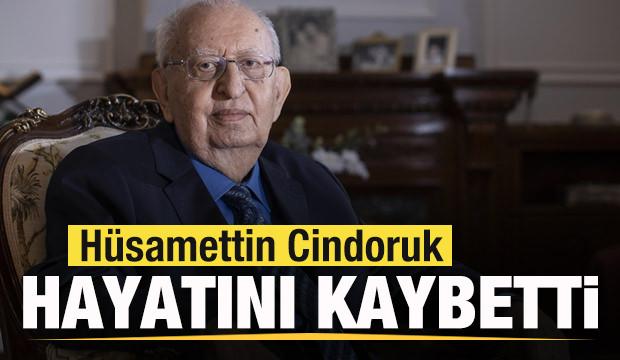 H&uuml;samettin Cindoruk hayatını kaybetti
