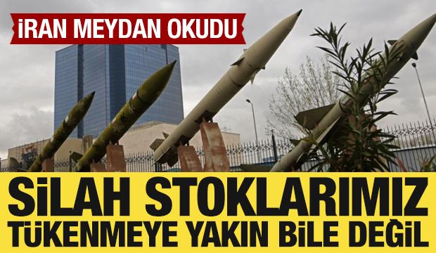 İran a&ccedil;ıkladı: Silah stoklarımız t&uuml;kenmeye yakın bile değil