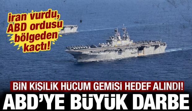 İran'dan ABD'ye bir b&uuml;y&uuml;k darbe daha: 5 bin kişilik dev h&uuml;cum gemisi hedef alındı
