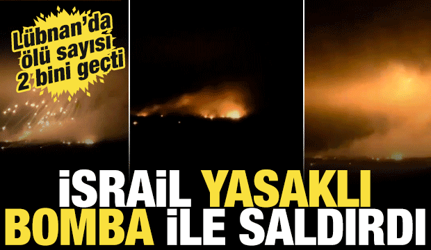 İsrail, L&uuml;bnan'ı yasaklı fosfor bombasıyla vurdu