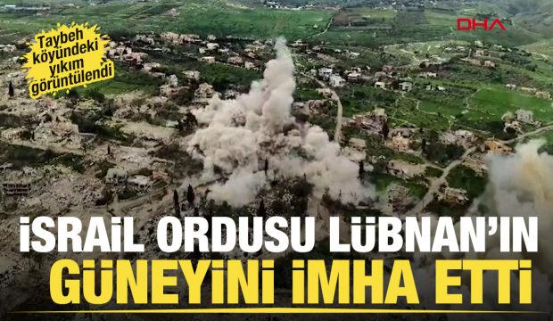 İsrail ordusu, L&uuml;bnan'da Hizbullah'a ait bina ve altyapıları imha ettiğini a&ccedil;ıkladı