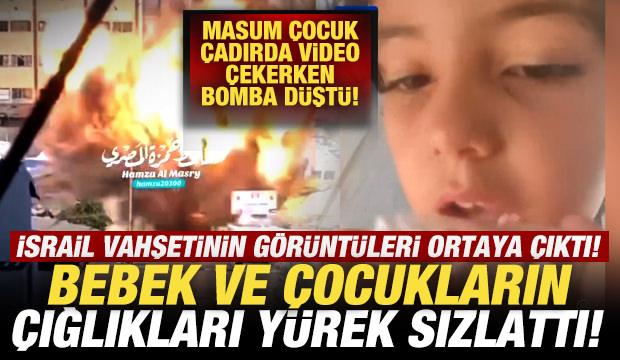 İsrail saldırısı canlı yayına yansıdı! Bebek ve &ccedil;ocukların &ccedil;ığlıkları y&uuml;rek sızlattı