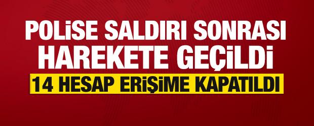 İstanbul'da polise saldırı sonrası savcılık harekete ge&ccedil;ti: 14 hesap erişime kapatıldı