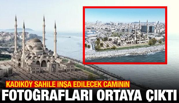 Kadık&ouml;y sahile inşa edilecek caminin fotoğrafları ortaya &ccedil;ıktı