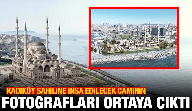 Kadık&ouml;y sahiline inşa edilecek caminin fotoğrafları ortaya &ccedil;ıktı