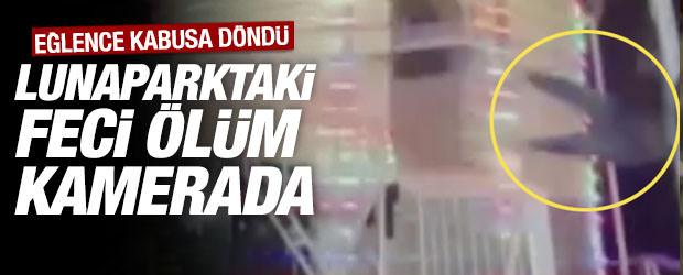 Lunaparktaki feci &ouml;l&uuml;m kamerada: Eğlence kabusa d&ouml;nd&uuml;, iki kişi g&ouml;zaltında