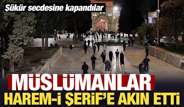 Mescid-i Aksa 41 g&uuml;n sonra ibadete a&ccedil;ıldı!