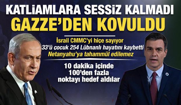 Netanyahu L&uuml;bnan&rsquo;daki katliamlara sessiz kalmayan İspanya&rsquo;yı Gazze&rsquo;deki merkezden &ccedil;ıkardı