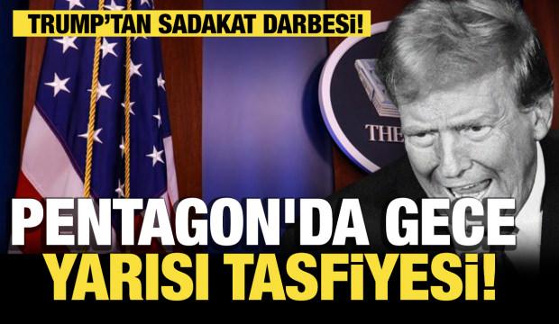 Pentagon&rsquo;da teolojik deprem kabinede temizlik