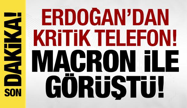 Son dakika: Erdoğan, Macron ile g&ouml;r&uuml;şt&uuml;!