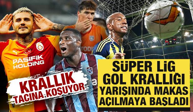 S&uuml;per Lig gol krallığı yarışında makas iyice a&ccedil;ıldı! Krallık tacına koşuyor