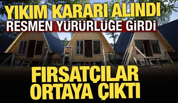 Tarım arazilerindeki ka&ccedil;ak yapılara yıkım kararı alındı, fırsat&ccedil;ılar ortaya &ccedil;ıktı