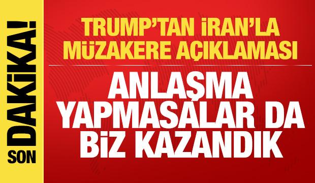 Trump'tan ateşkes a&ccedil;ıklaması: Anlaşmasalar da fark etmez biz kazandık