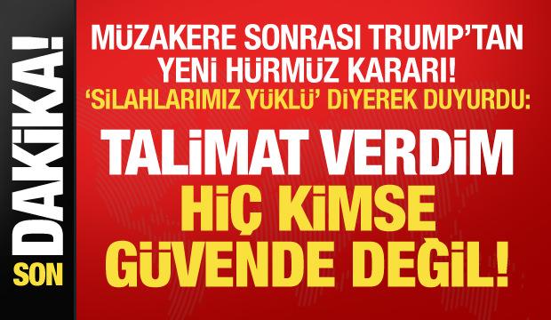 Trump'tan H&uuml;rm&uuml;z kararı: Blokaj s&uuml;reci başlıyor