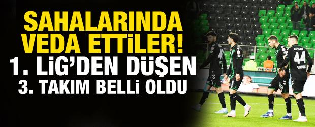 1. Lig'de k&uuml;me d&uuml;şen 3. takım belli oldu