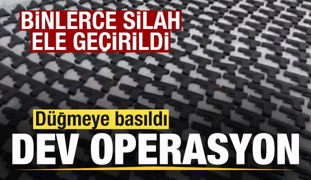 2 ilde b&uuml;y&uuml;k operasyon: Binlerce silah ele ge&ccedil;irildi